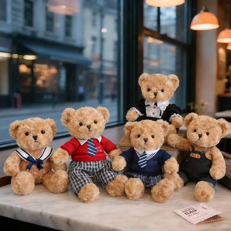 Yortoob Teddy Bear Plush Toy with Clothes Soft Stuffed Animal for Kids Gift Decoration 1