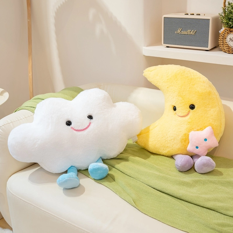 Yortoob Moon and Cloud Plush Toy Pillow Soft Stuffed Cushion for Home Decor Kids Gift 1