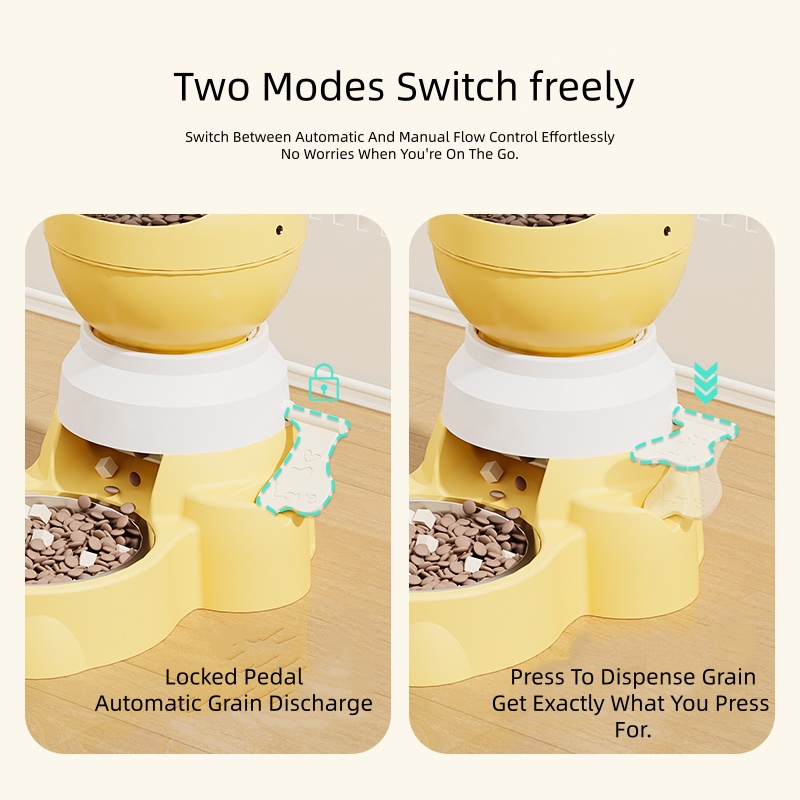 Roadreign Gravity SmartFeeder | Anti-Wet Beard Waterer & Puzzle Push Feeder 3