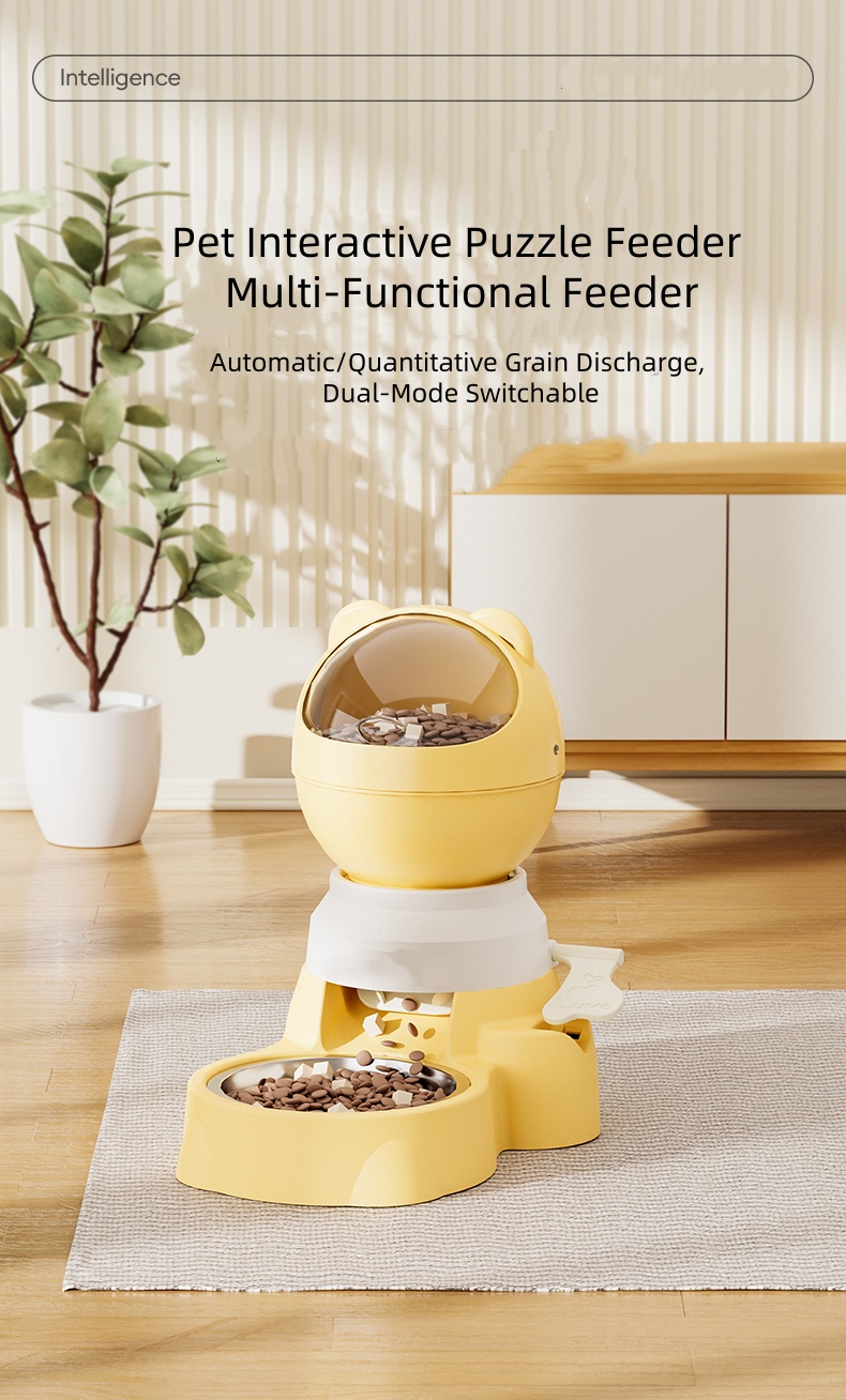 Roadreign Gravity SmartFeeder | Anti-Wet Beard Waterer & Puzzle Push Feeder 9