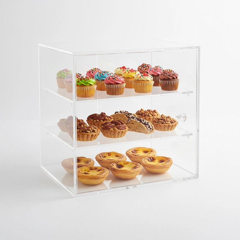 Acrylic Dessert Display Cake  Box – Transparent 3-Tier Box 1