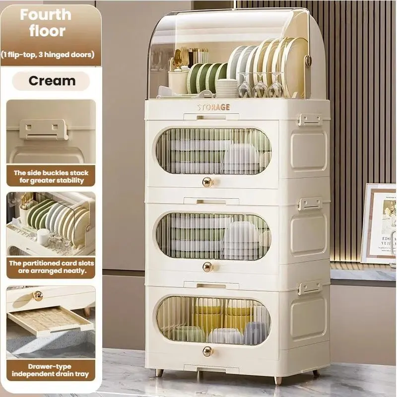 Flip-Door Wardrobe | Modular Plastic Storage Cabinet Factory - HongXing 1