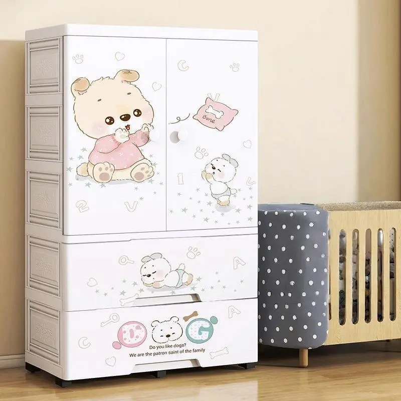 Dog Print Series Wardrobe | Multi-layer Storage Cabinet Factory - HongXing 1