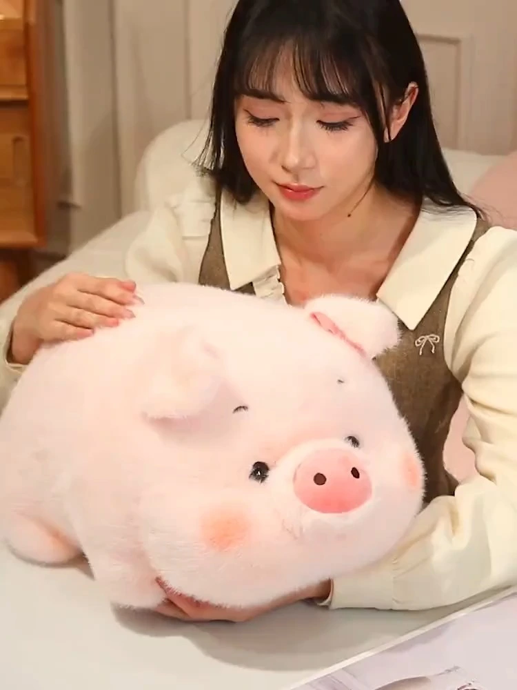 Yortoob Cute Pig Head Brain Plush Doll Soft Stuffed Toy for Kids Adults Gift Home Decoration 1