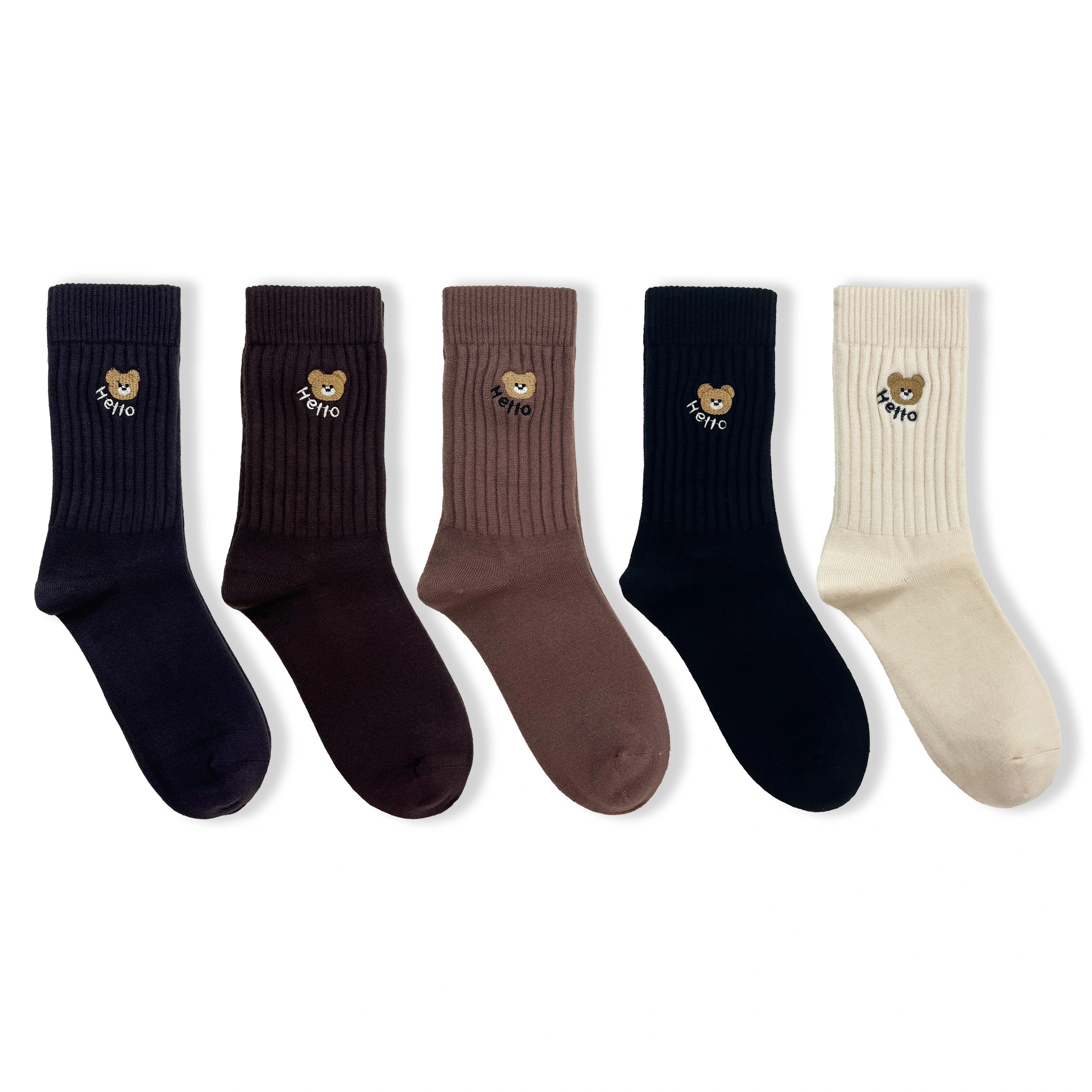 Wholesale Women's Fashionable Winter Socks Embroidery Socks Thickened Warm Keeping HY-W-092 1