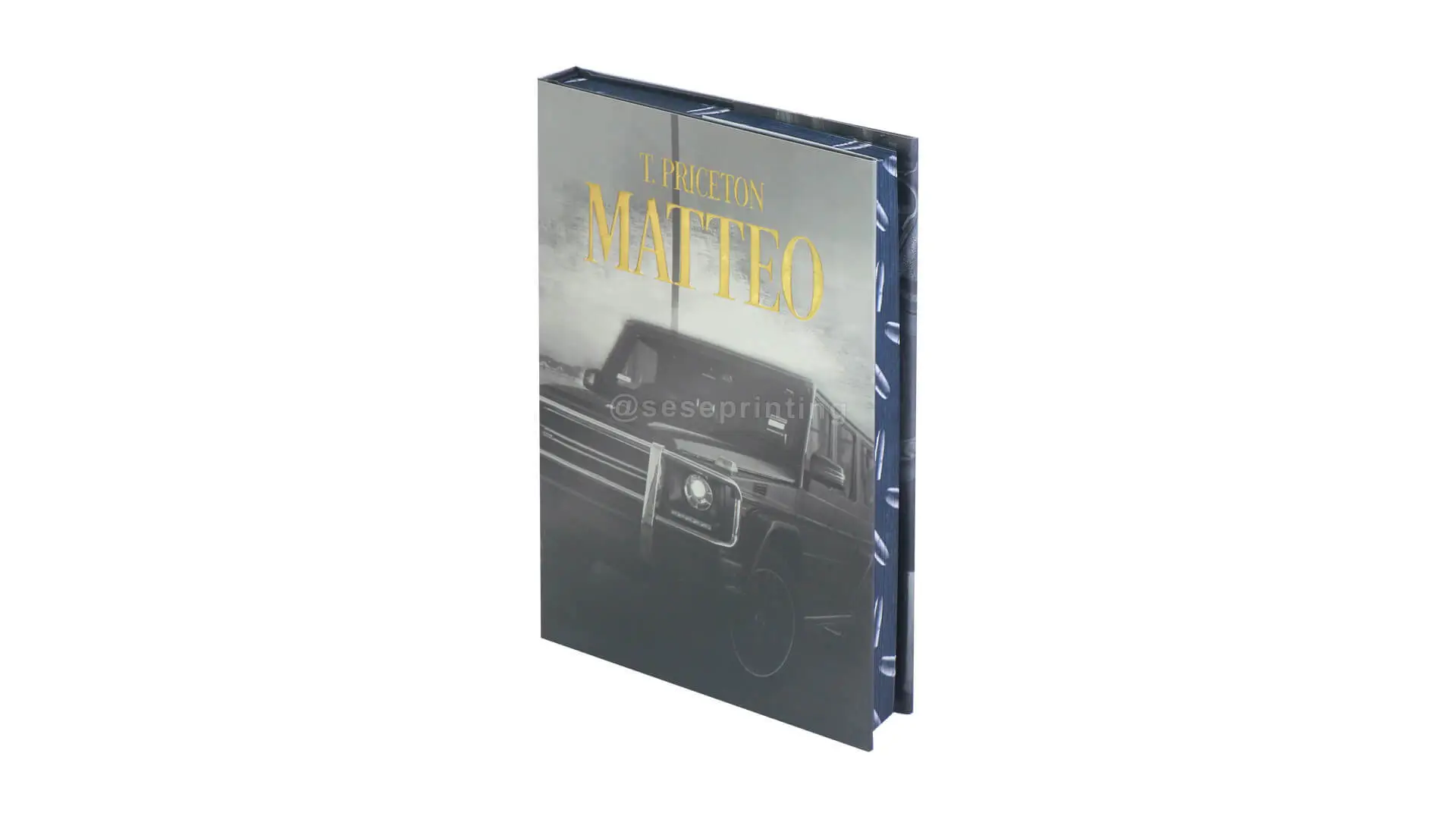 Hardcover with Dust Jacket, Gold Foil Stamping Covers and Custom Sprayed-On Edge for 6*9 Book 1