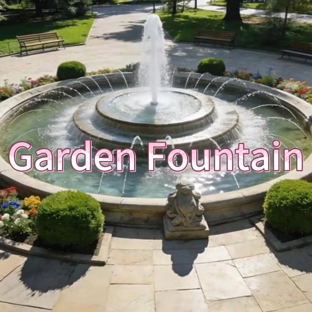 Water Crown Compact Durable Decorative Outdoor Garden Water Fountain 1
