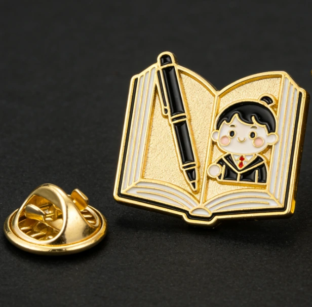 Werbe-Anstecknadeln aus Gold, individuell gestaltet, Fabrikabzeichen mit weicher Emaille 1