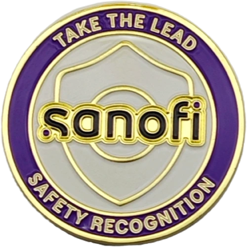 Custom Design UV Printed Country Club Souvenir Zinc Alloy Gold 1