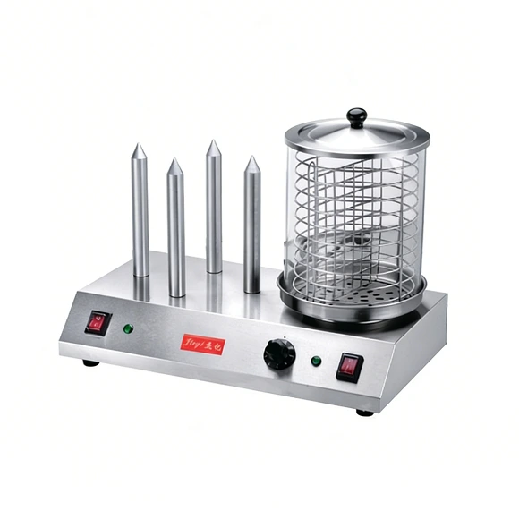 Kaesid Commercial Stainless Steel 2-in-1 Hot Dog Roller Grill & Bun Warmer 1