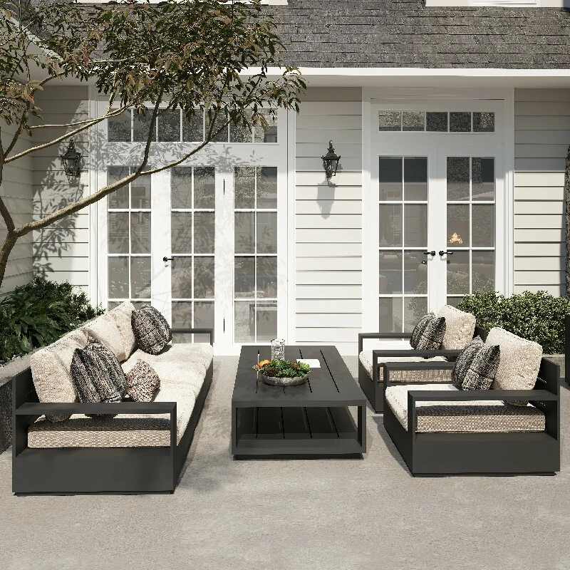 Defaico ResortFlo 4-Piece Outdoor Patio Seating Set 1