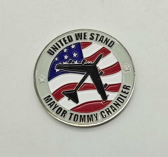Coin Medallion Custom Engraved Silver Coin and Metal Souvenir Coin 1