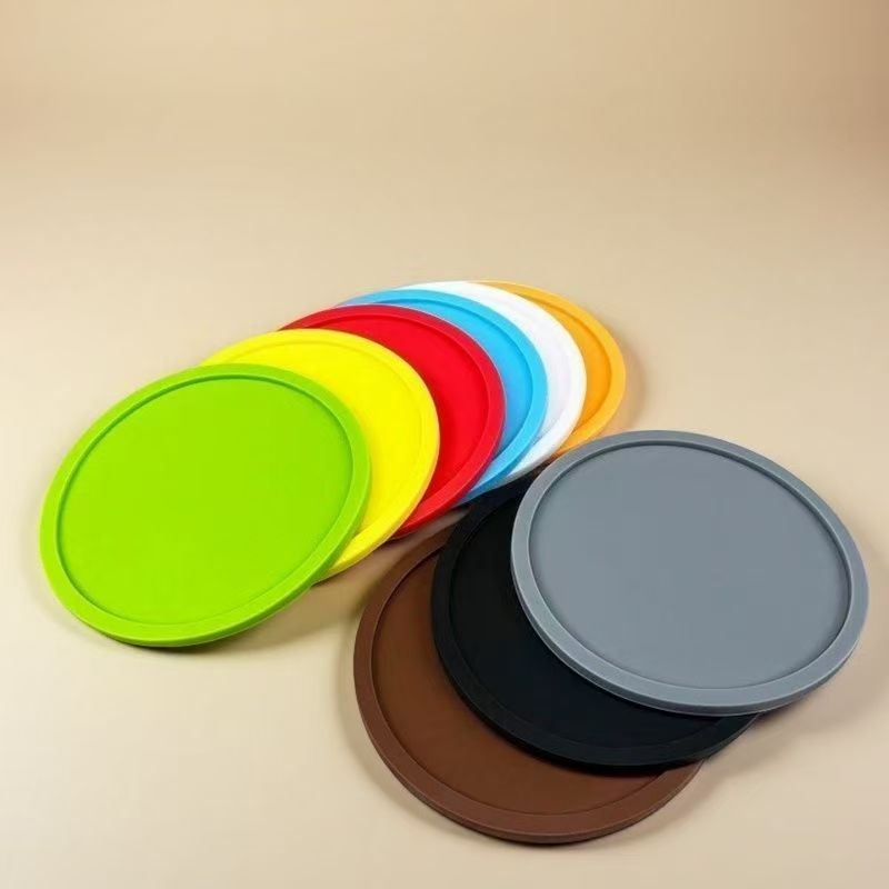 Juego de posavasos de silicona personalizados, resistentes al calor y antideslizantes. Forma y logotipo personalizados. Ideales para regalar. 2