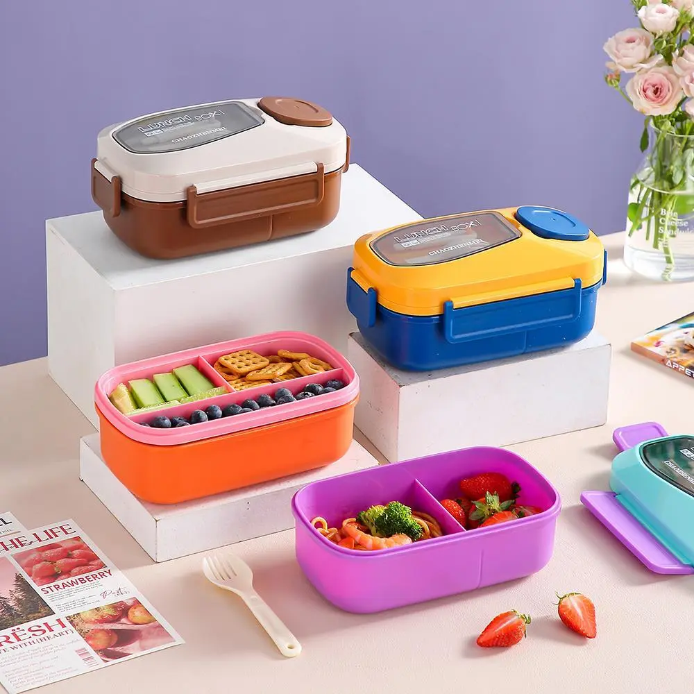 Hongxing Adult Lunch Box, Colorful Double-Layer Compartment Lunch Box 1