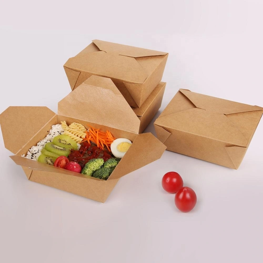 Food Packaging Paper Box - Custom Printed Takeout Boxes/Stackable takeaway lunch paper box 1
