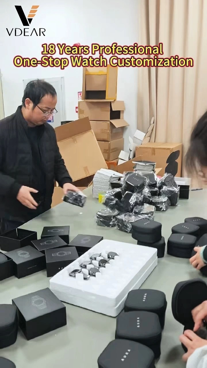 VDER - PU Leather Watch Gift Box, Single Watch Storage Case with Removable Pillow, Portable Black Wristwatch Display Box, Premium Luxury Travel Pocket Watch Case for Men and Women 1