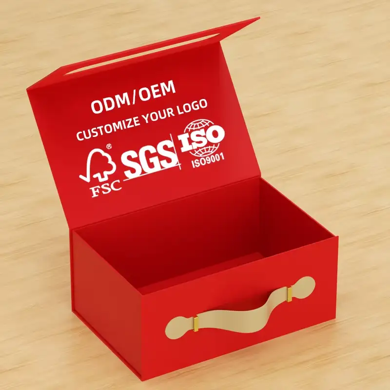 علبة هدايا للأحذية والملابس بإغلاق مغناطيسي، مصنوعة من ورق مقوى كرافت مموج، بلمسة نهائية غير لامعة وطباعة ذهبية، مناسبة لتغليف الجملة 1