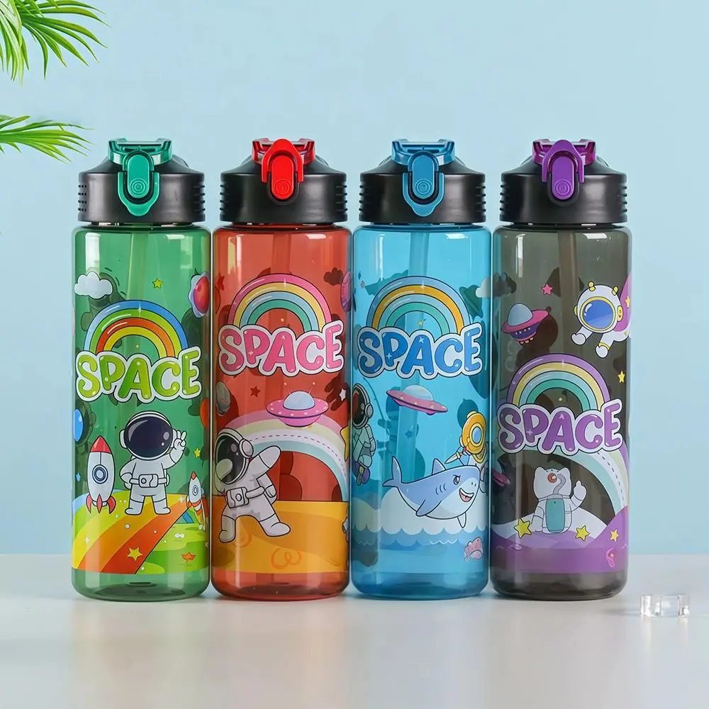 Cartoon Astronaut Sports Water Bottle | Custom Plastic Water Bottle Manufacturer - HongXing 1