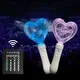 Custom Heart-Shaped Kpop Light Stick with DMX Control