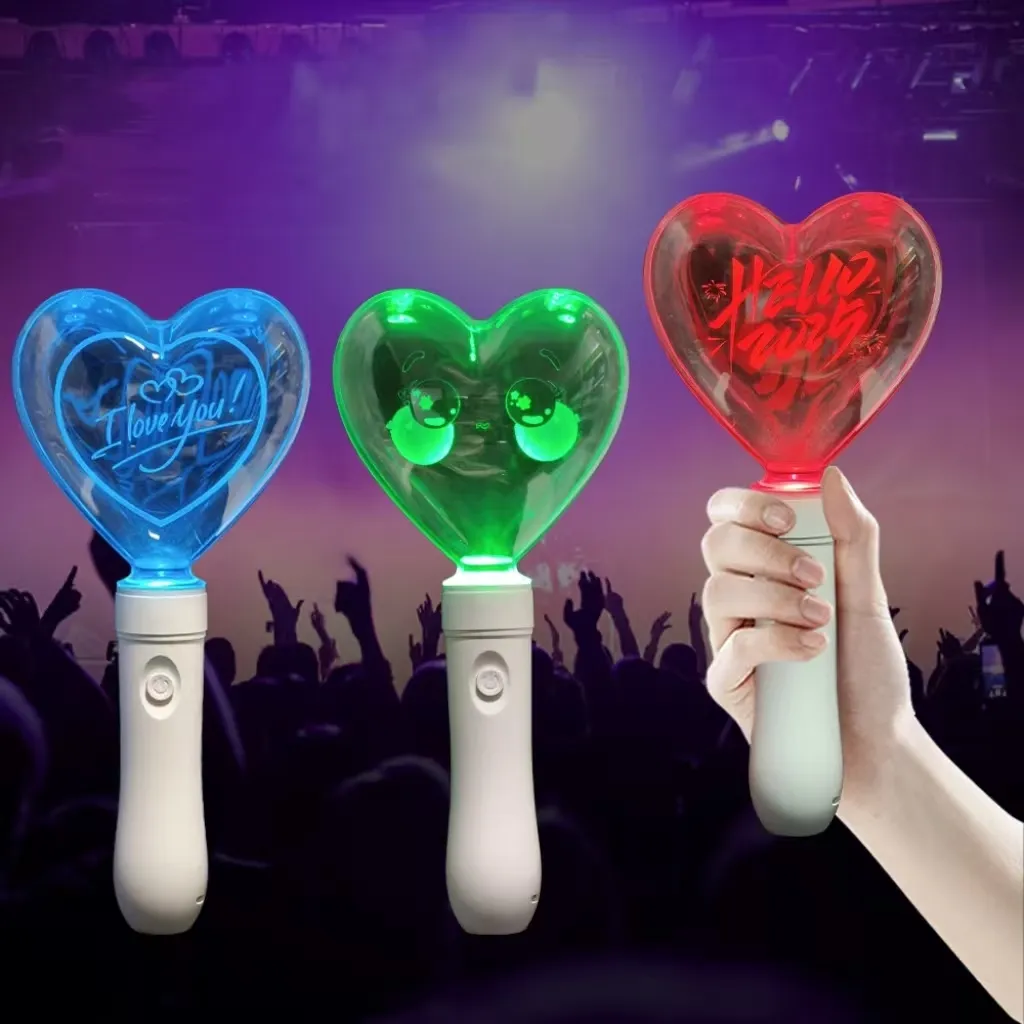 Handheld Heart Glow Stick for Music Festival and Stadium Tours