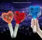 Personalized Kpop Light Stick with Custom Printed Heart Insert