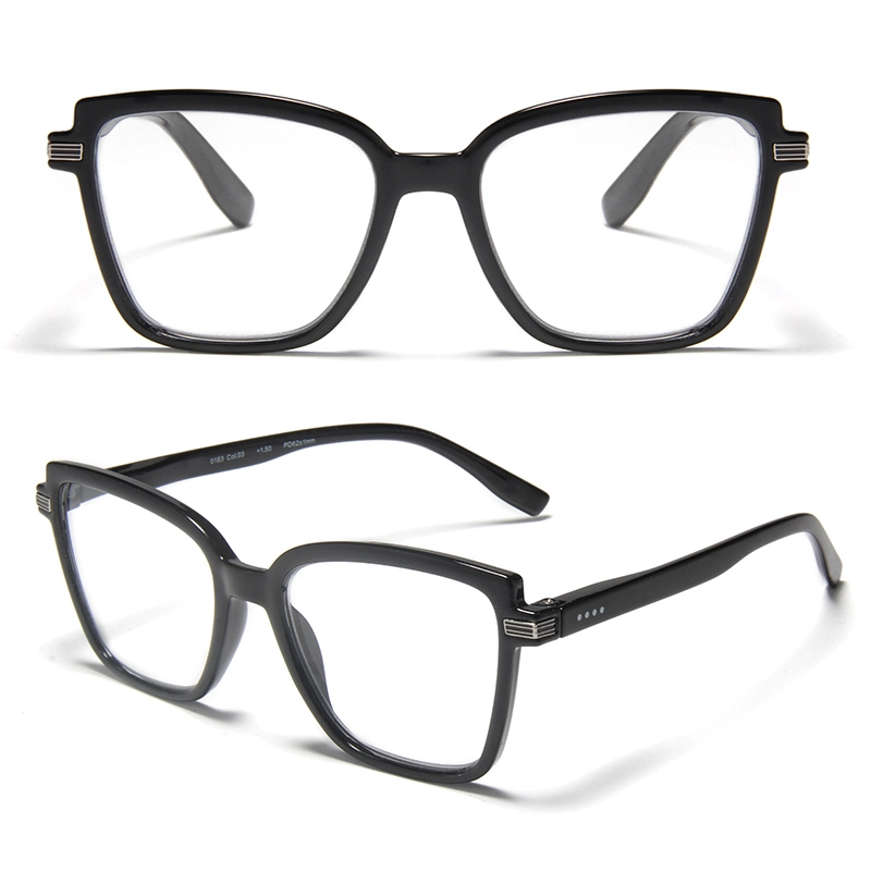 R77006 2026 Monturas cuadradas con diseño degradado y bloques de color: gafas TR90 ligeras con filtro de luz azul para mujeres y hombres, gafas graduadas de moda para la oficina y el uso diario. 1