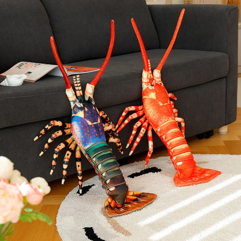 Yortoob Simulation Australian Lobster Plush Toy 30cm Lifelike Sea Animal for Kids & Collectors 1