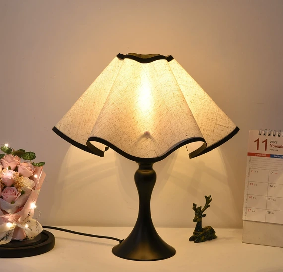 Study Bedroom Bedside Lamp Petal Table Lamp Nordic Instagram Style 1