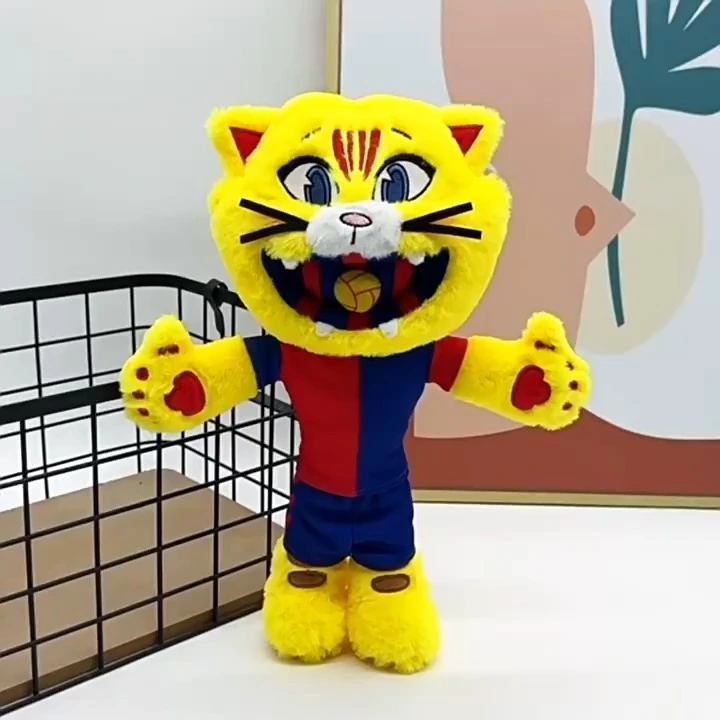 FC Barcelona Mascot Plush Figure 30cm Ultra-Soft Cuddly Stuffed Toy, Official Team Colors, Great for Snuggling & Fan Merch 1