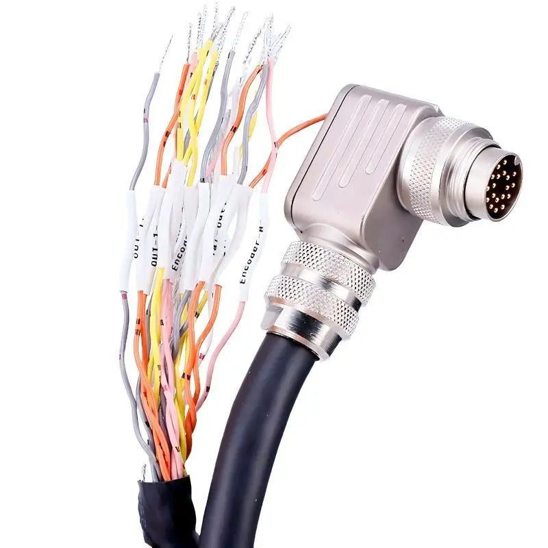 LMI IO 19-pin Male Connector Industrial Cable For Encoder / IO Control Module ADAMICU 1