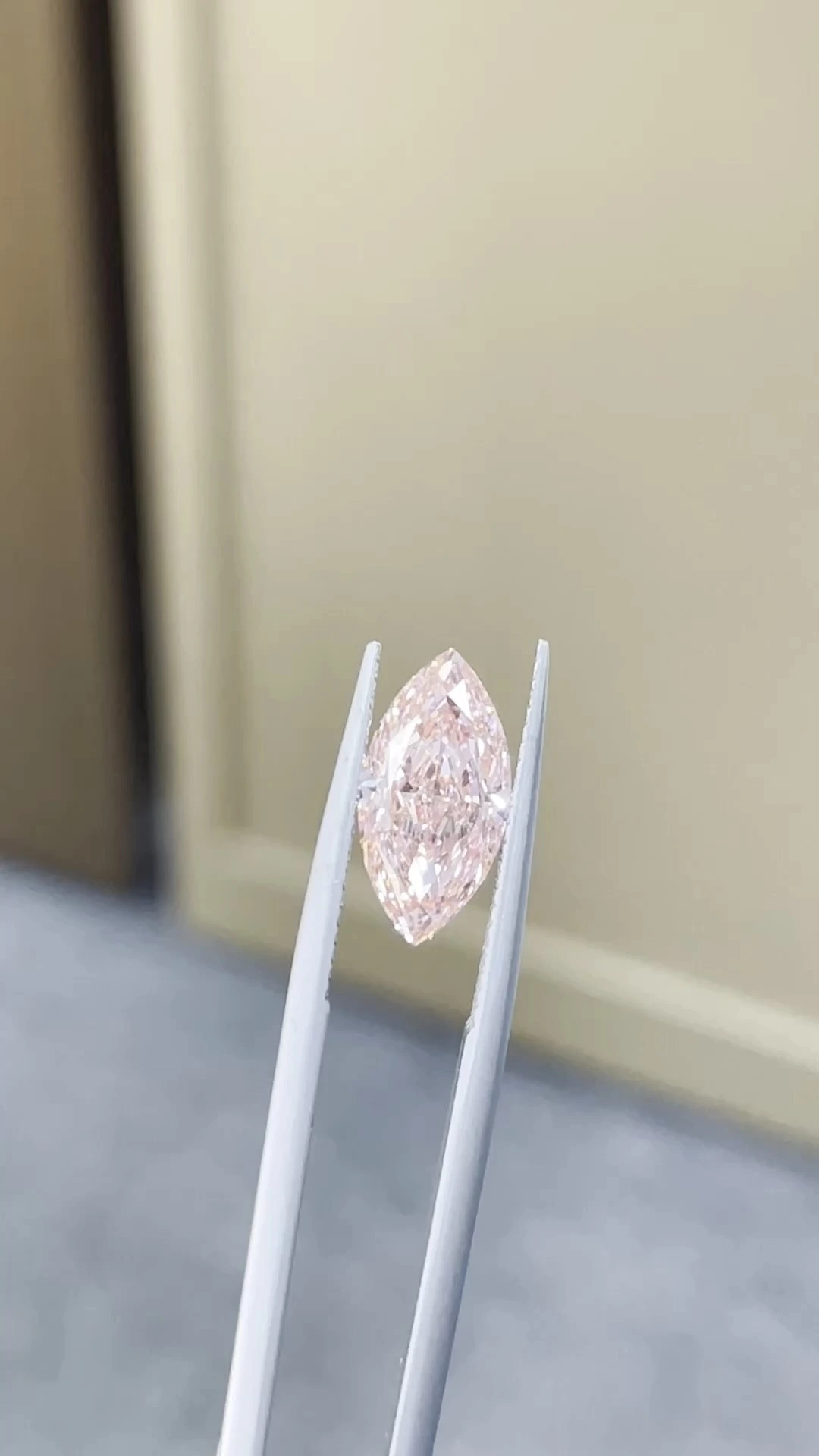 Fancy Intense Pink VS1 Clarity Marquise Cut Lab Grown Diamond 3.02ct 1