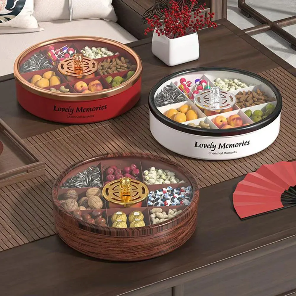 HongXing Plastic Food Storage Container, Chinese-Style Nine-Grid Candy Box 1