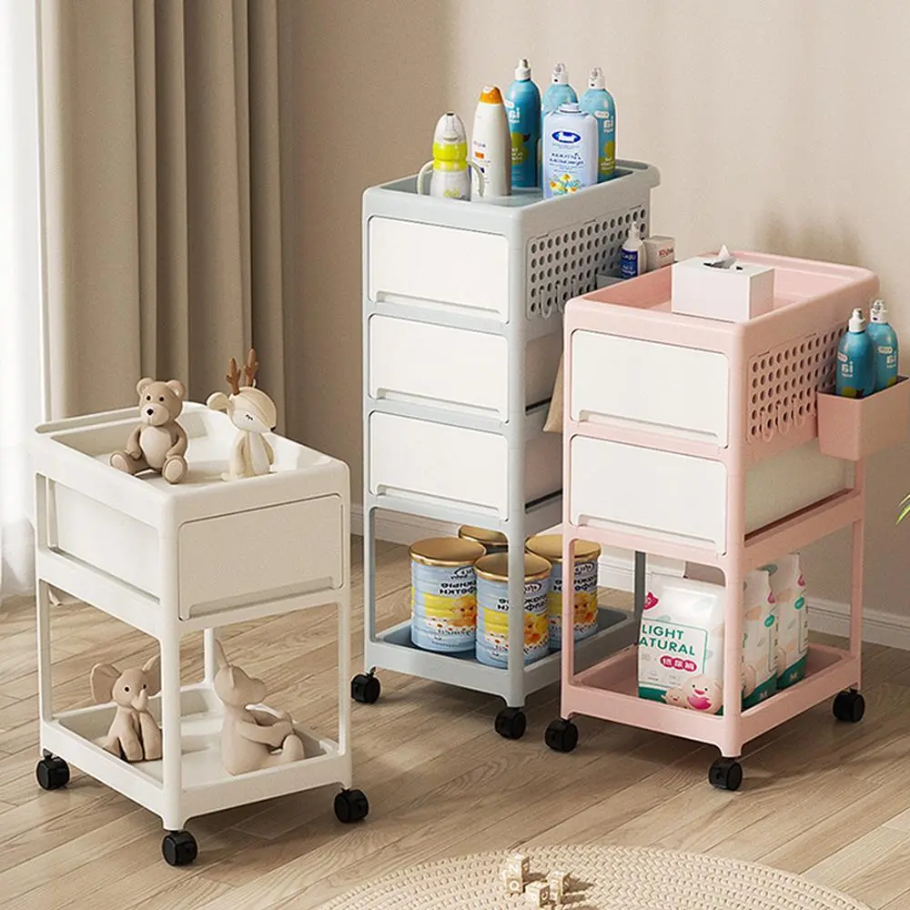 HongXing Multipurpose Plastic Rack, Baby Multifunctional Storage Cart 1