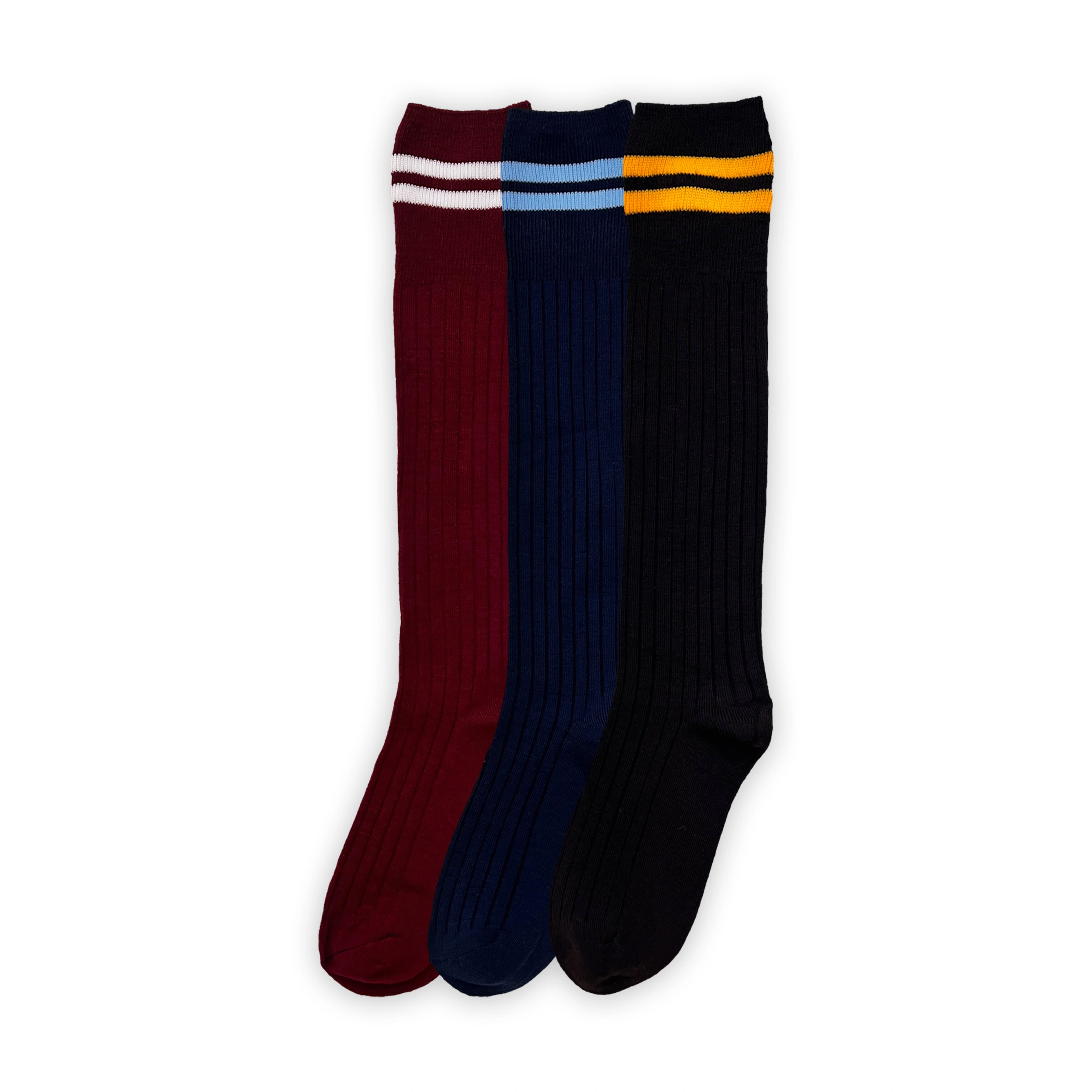 Custom Kids School Socks Uniform Knee High Socks Back to School Knitting Socks HYC-139 1