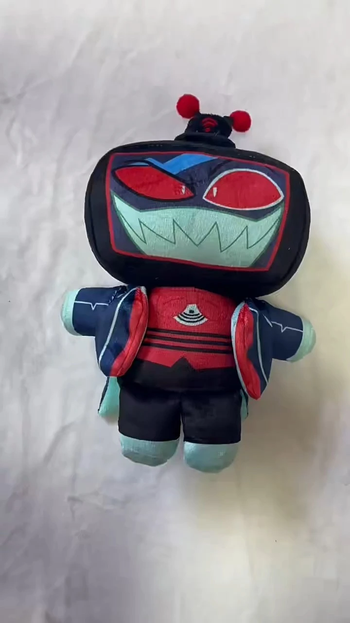 Vox TV Head Plush Doll 29cm Premium Fleece Stuffed Toy, Jacket & Antennae Details, Perfect for Room Decor & Play 1