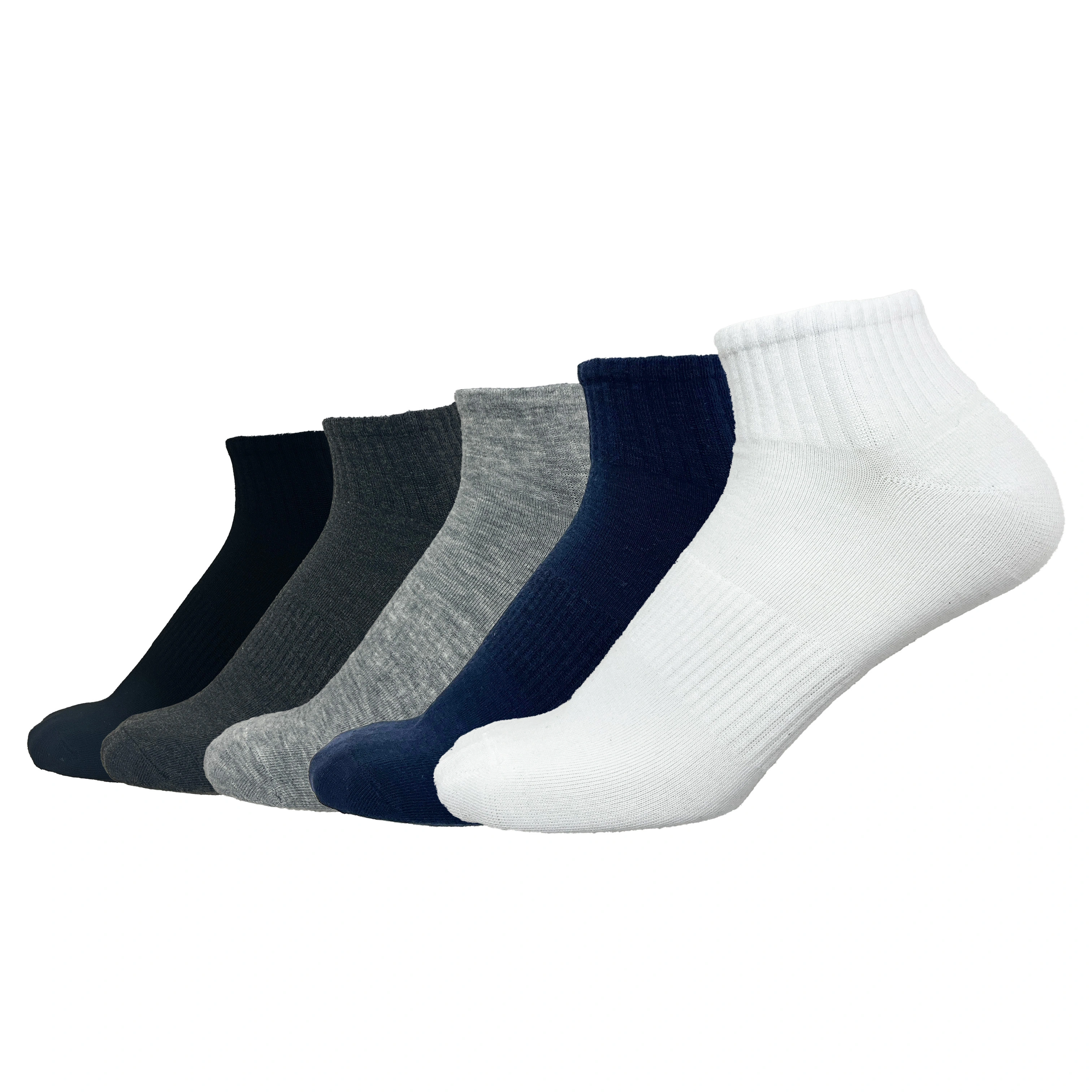 Chaussettes tricotées personnalisées pour hommes, respirantes et confortables, coupe basse, en gros HY-M-042 1