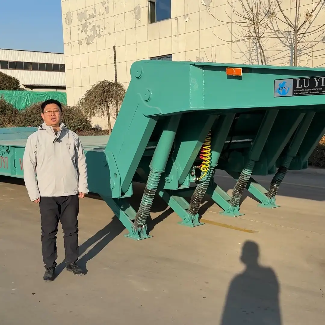 The 150-Ton Titan: 5-Axle Folding Gooseneck Lowbed & Dolly Combo 1