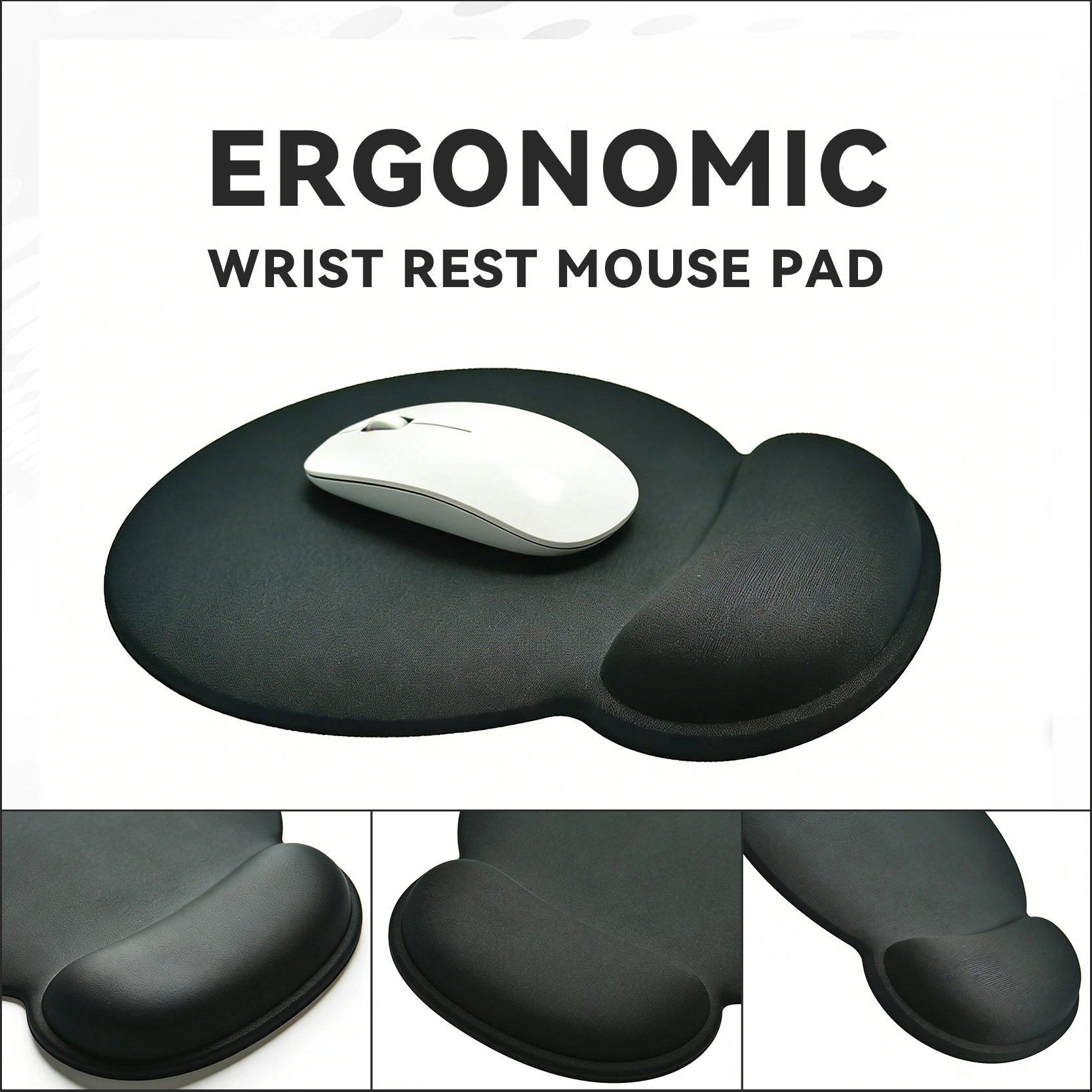 Office mouse pad with a wide variety of printing styles, compatible with various wrist rest designs
