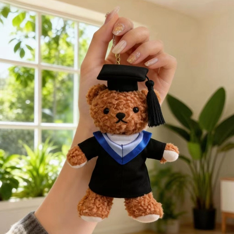Yortoob Dr. Bear Plush Keychain Soft Stuffed Toy Bag Pendant for Kids and Gifts 1