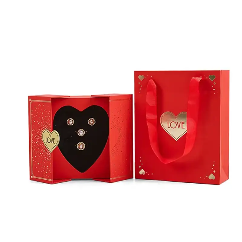 علبة هدايا زفاف مصنوعة من ورق فني عالي الجودة قابل لإعادة التدوير، ببابين، على شكل قلب، بشعار مخصص، علبة هدايا زفاف على شكل حلوى، مصنوعة من ورق فني، علبة هدايا زفاف على شكل قلب 1