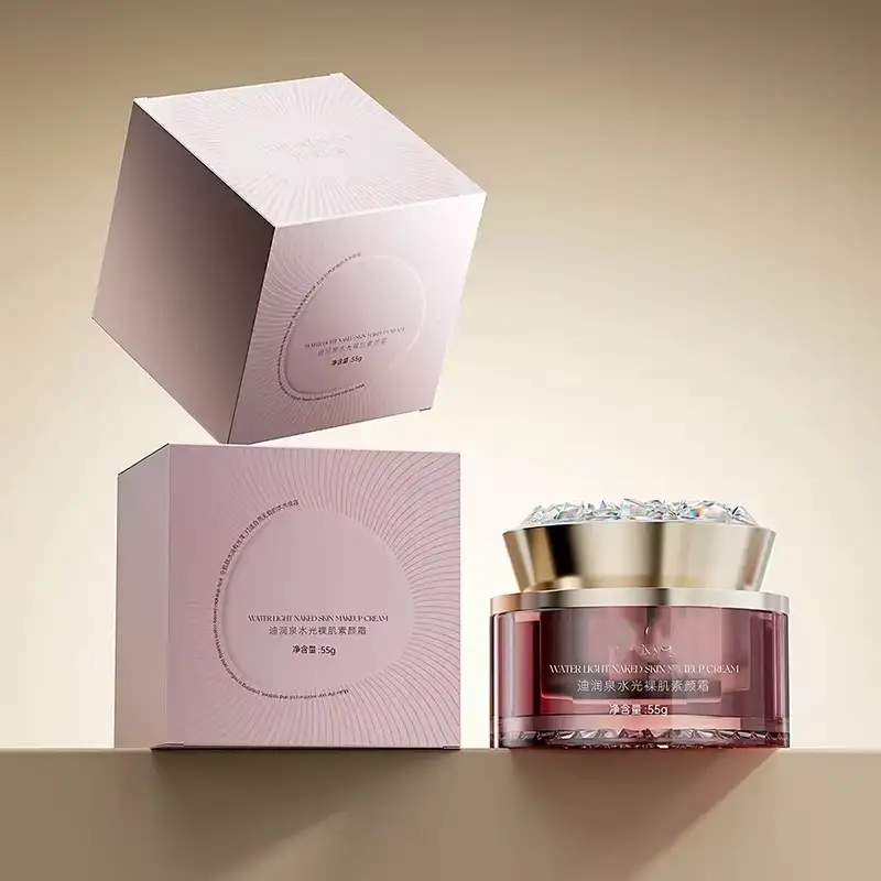 علبة هدايا كريم الوجه العطري قابلة لإعادة التدوير، قابلة للتخصيص، بإغلاق مغناطيسي، مصنوعة من ورق مقوى كرافت، للطلبات الخاصة. 1