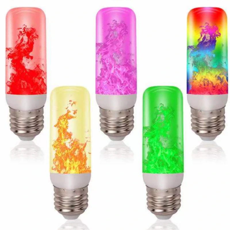 E27 LED Flame Light RGB Bulb 1