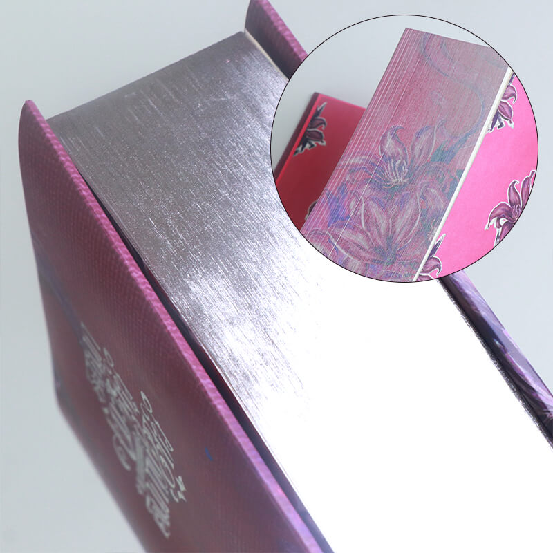 Hidden Edges Hardcover Book with Silver Foiling Cover, Dust Jackets, End Pages, and ...