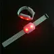 Concert LED wristband with red light and silicone strap