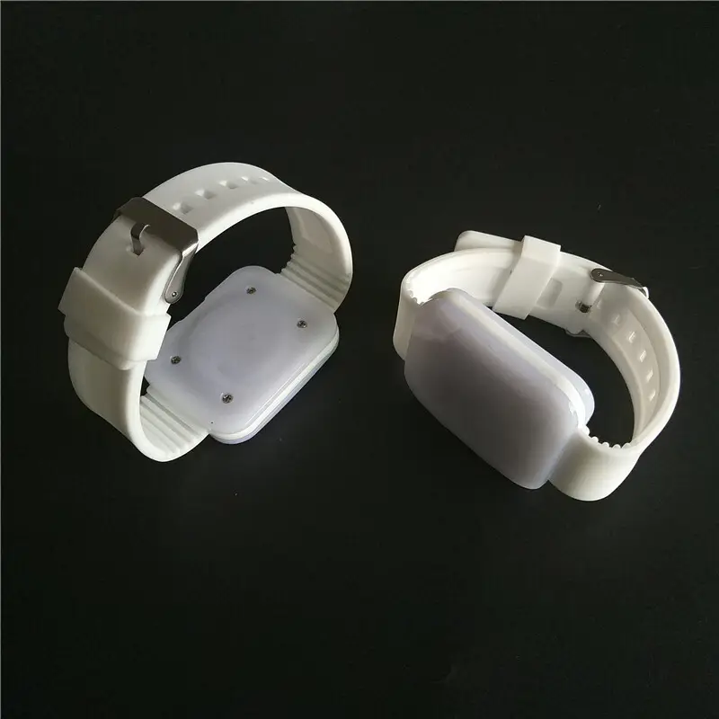 Silicone LED wristband product view for custom event projects