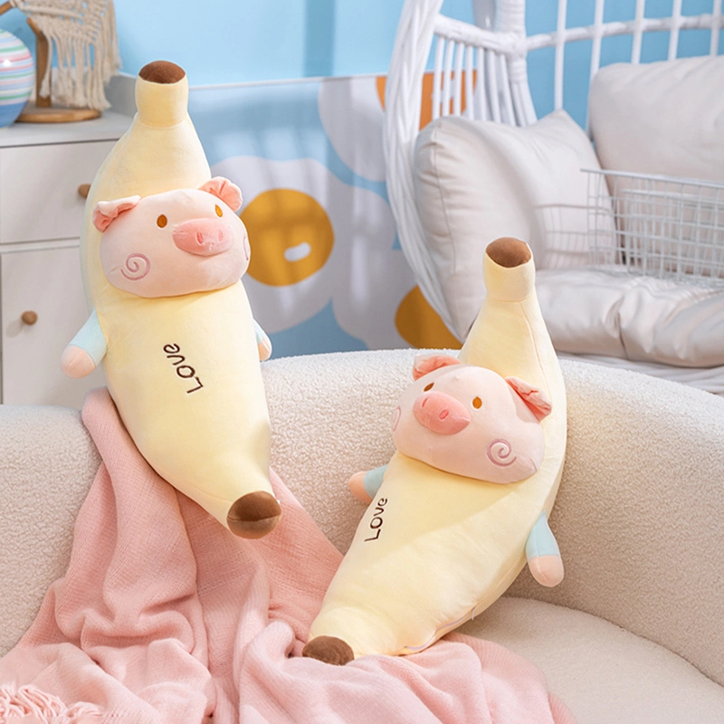 Yortoob Banana Pig Plush Pillow Soft Stuffed Toy for Kids and Home Decoration 1
