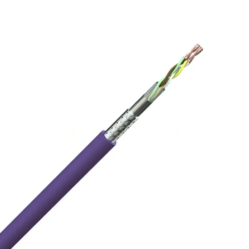 Shielded Industrial Bus Cable for Automation, Foamed‑PE, TC Braid 1
