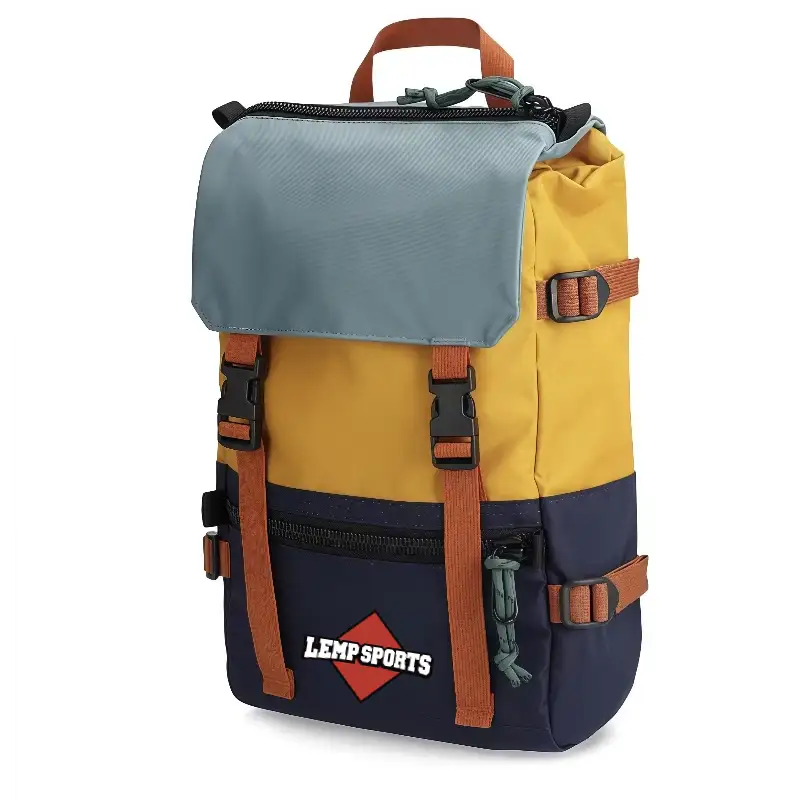 Sports Colorblock Flap Backpack Waterproof For Hiking Daily Travel Bag for Laptop 1