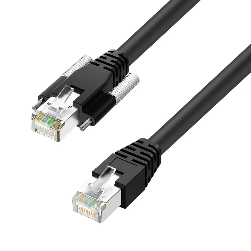 10GigE Vision cable CAT6A SFTP RJ45-RJ45 Straight Screw-Lock (1)