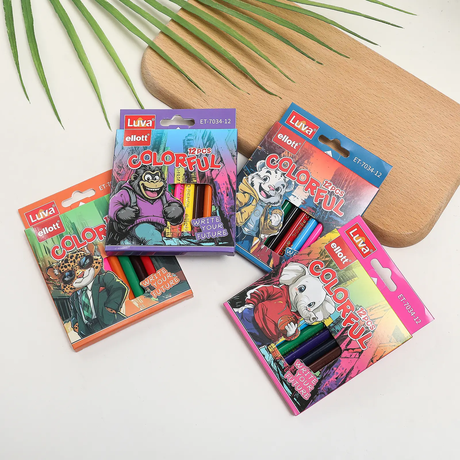 LUVA ELLOTT-7034-12 Colored Pencil | Cello Ellott 1